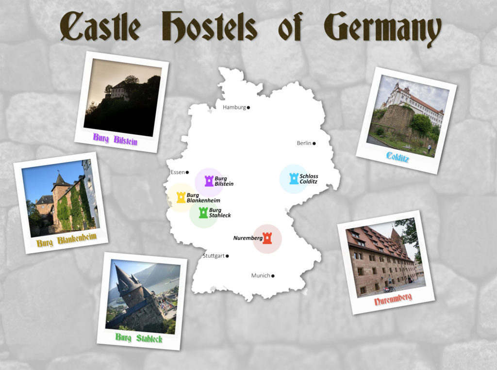 Castle-Hostels-Map