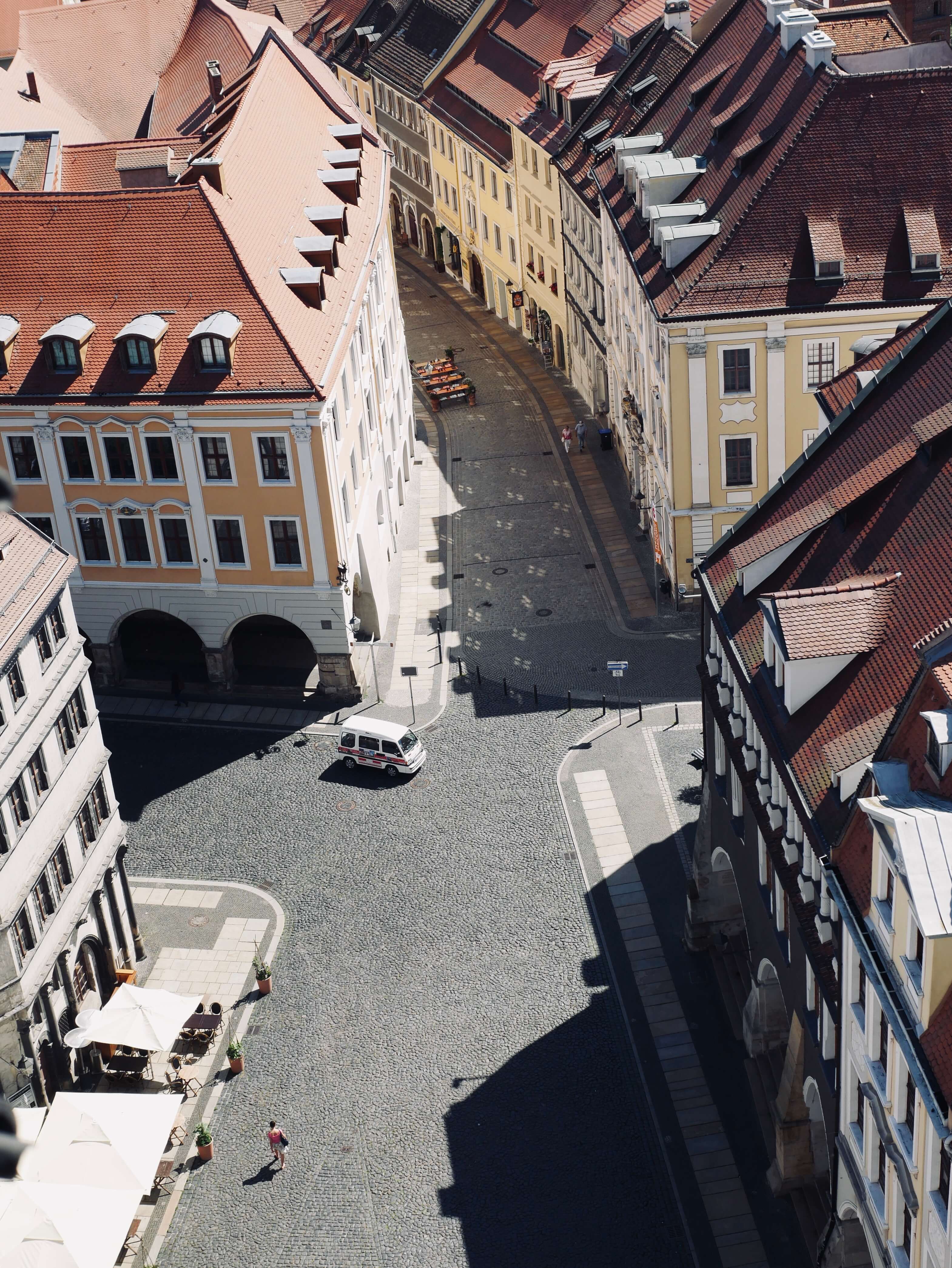 cobbled city centre square of Gorlitz